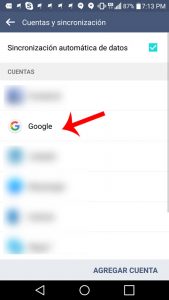Error de servidor Google Play: Selecciona la cuenta de Google