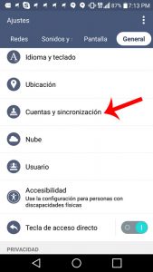 Error de servidor Google Play: Seleccionar cuentas y sincronización