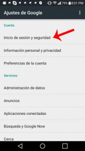 Error de servidor Google Play: Revise el inicio de sesión