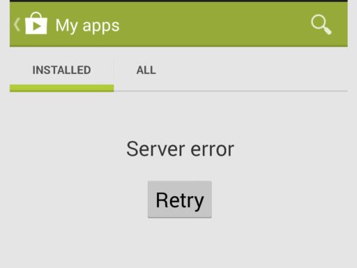 Error de servidor Google Play