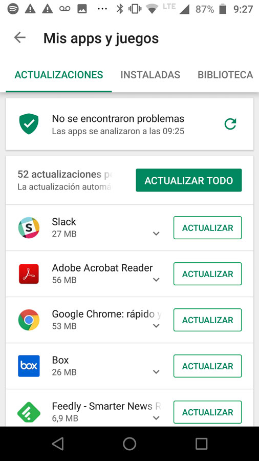 Play Store funcionando