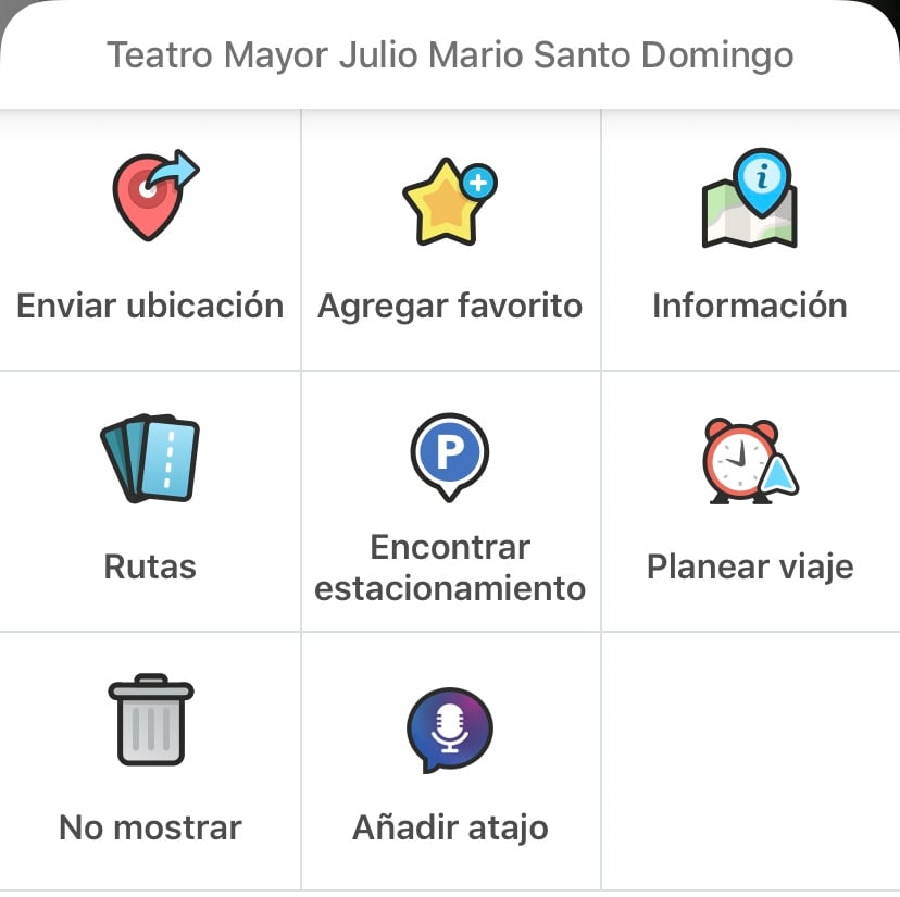 Seleccionar "añadir atajo" en iPhone para Waze
