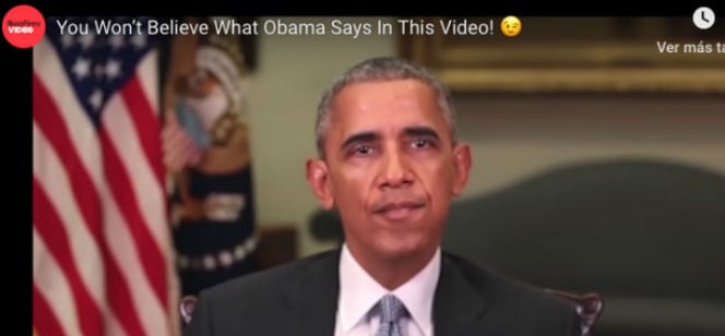 Video Deepfake con Barack Obama.