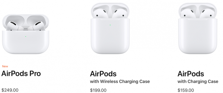 precio airpods pro estados unidos