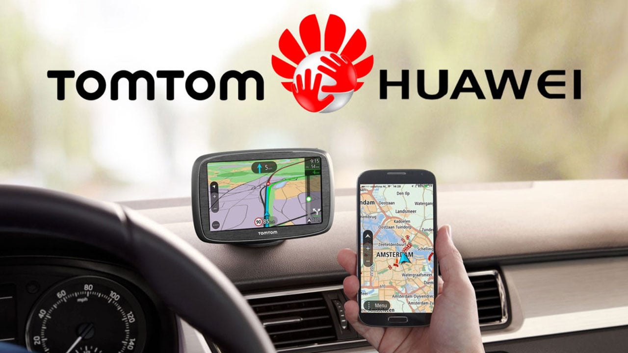 App "Tomtom" de Huawei que reemplazaría a Google Maps.