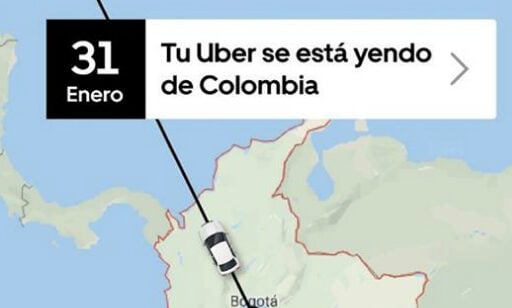 Salida de Uber de Colombia