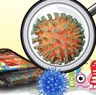 smartphone sucio Su smartphone es un coctel de bacterias!