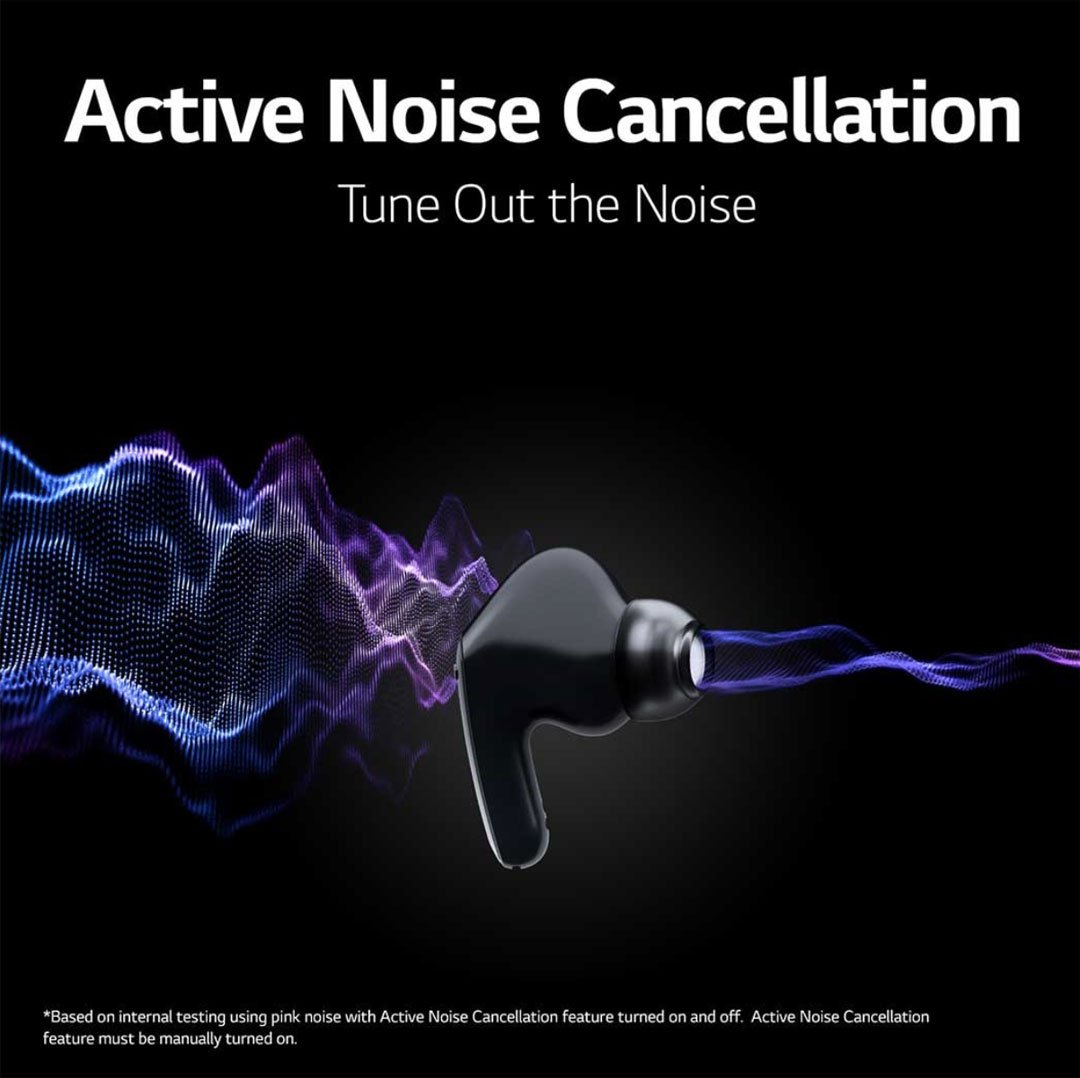Cancelación activa de ruido en los LG Tone Free