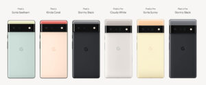 Los colores de los nuevos Google Pixel 6 y Google Pixel 6 Pro
