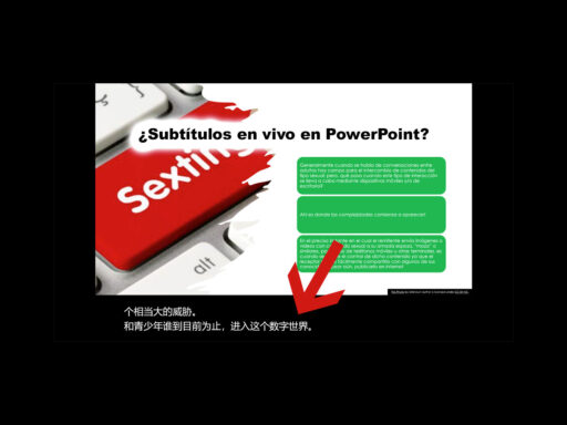 Subtitulos en vivo en PowerPoint
