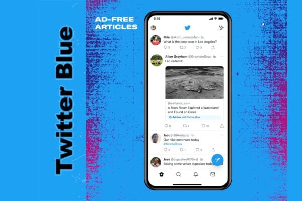 Twitter Blue sin anuncios