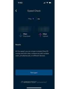 Validación de la velocidad de la conexión a internet
