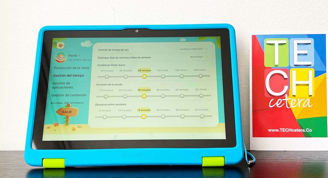 Gestión de tiempo en la Huawei MatePad T Kids