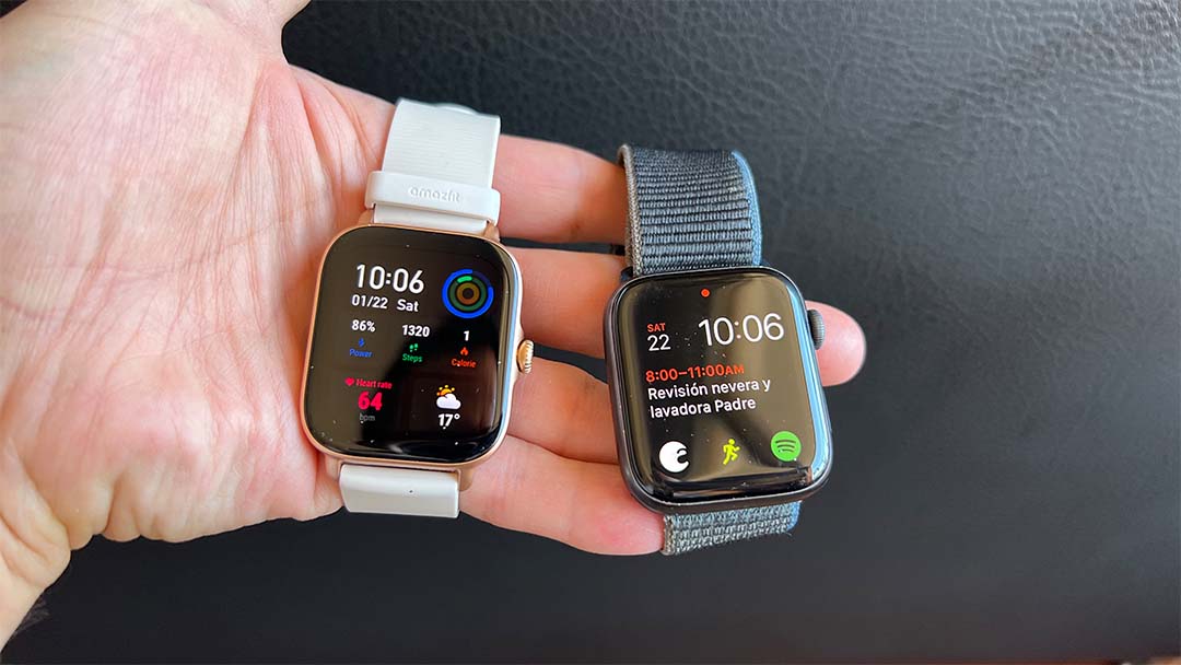 Amazfit GTS 3 y Apple Watch SE