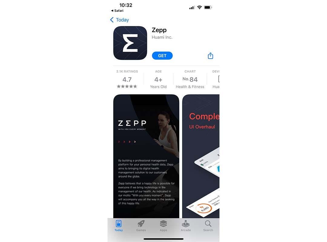 Zepp, la app para controlar el Amazfit GTS 3