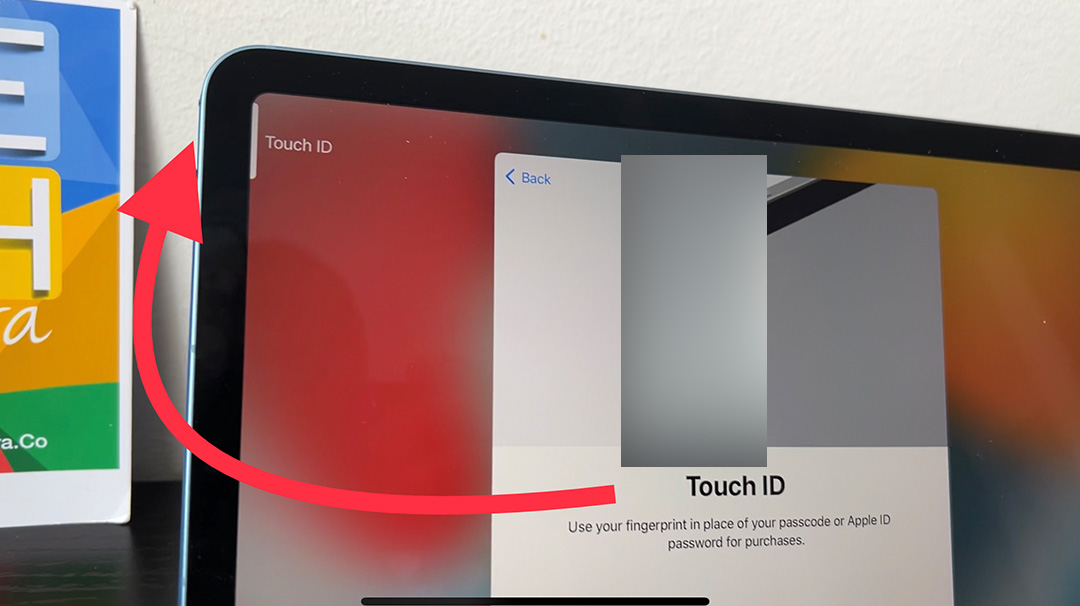 iPad Air con Touch ID lateral