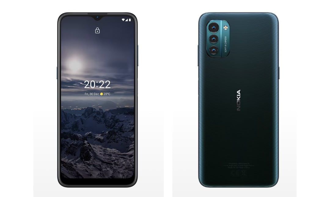 Dos vistas del Nokia G21