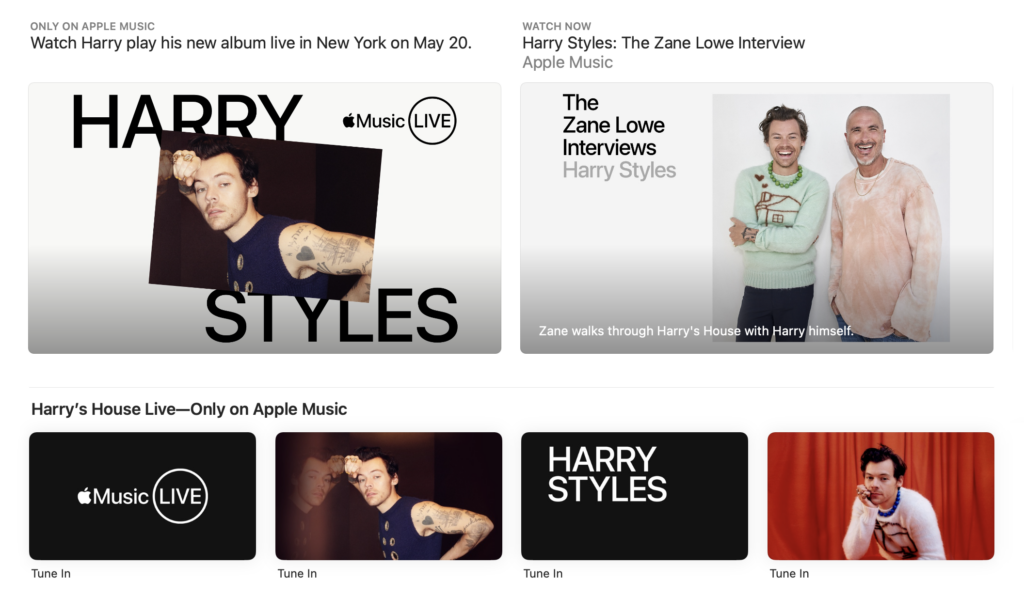 Harry Styles Apple Music Live