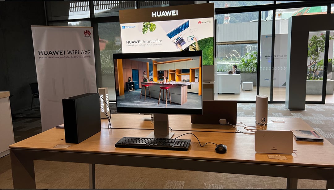 Dispositivos de Huawei en la oficina