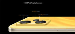 El set triple de cámaras posteriores del realme 9