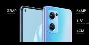 El set de cámaras posteriores del Oppo Reno7 5G