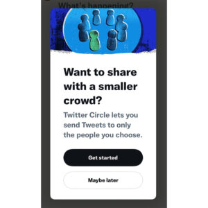 Imagen para empezar a usar Twitter Circles