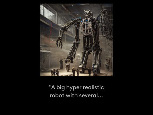 Imagen de SciFi de un robot hecha con A