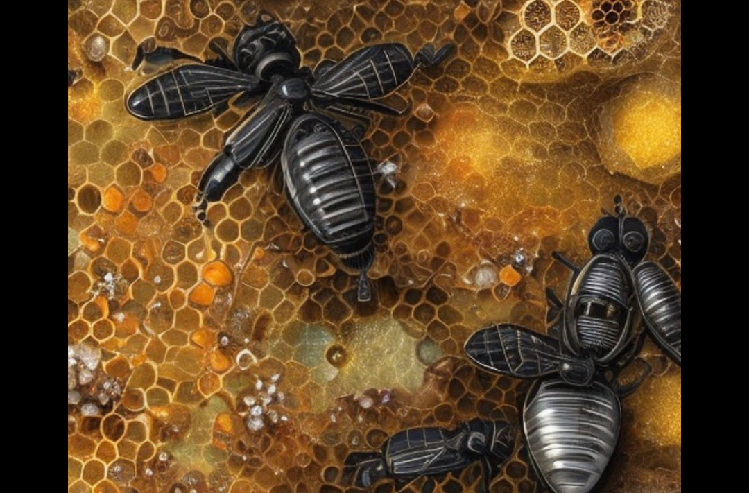 Colmena de abejas robot africanas