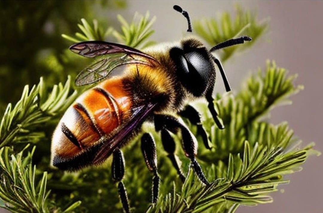Un híbrido entre una mosca y una abeja