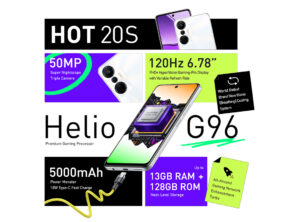 Las credenciales del Hot 20S de Infinix