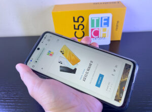 La proporción de tamaño del realme C55