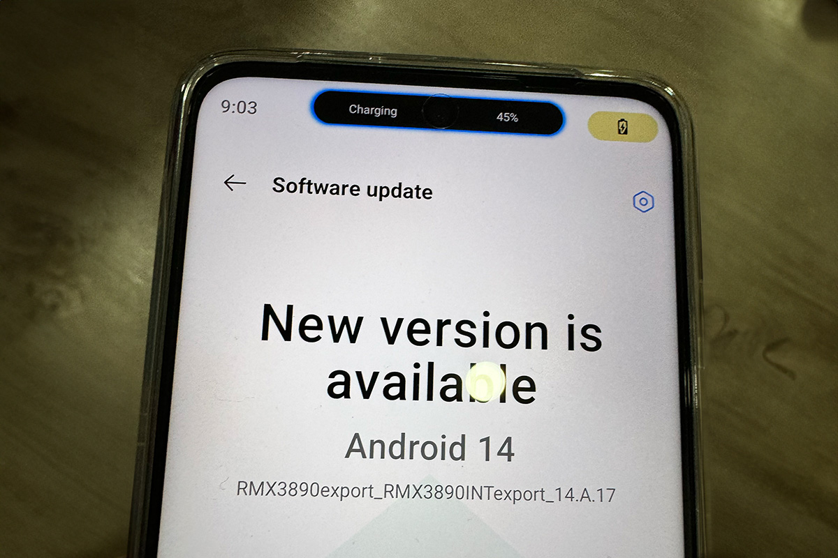 Android 14 en el realme C67