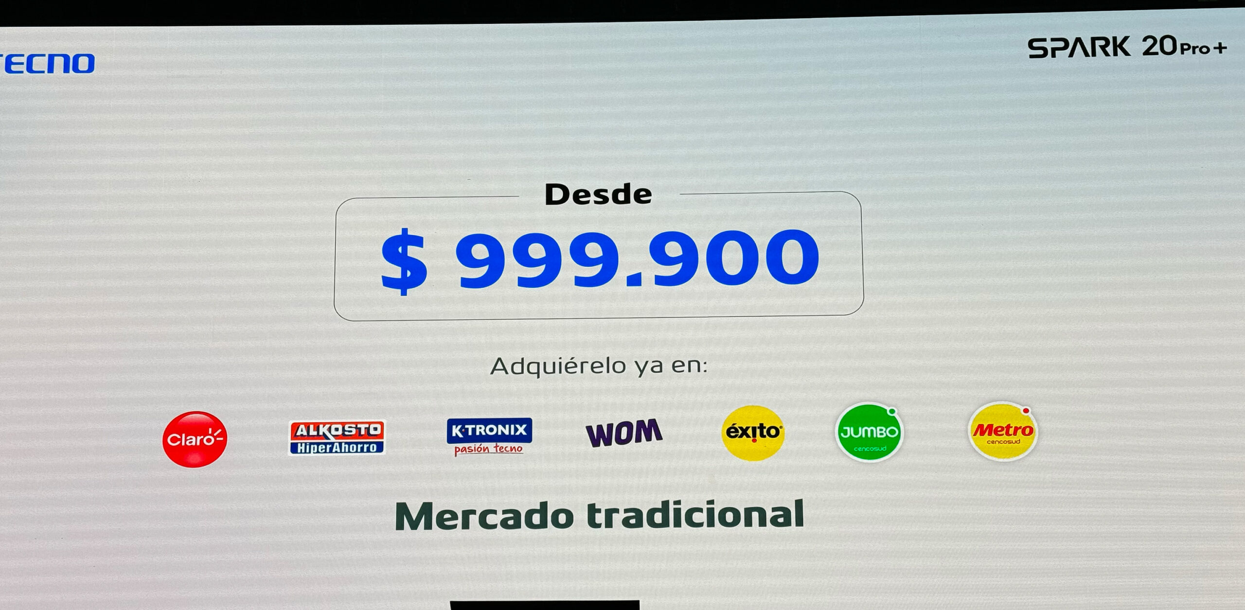 Precio Tecno Spark 20 Pro+ en Colombia