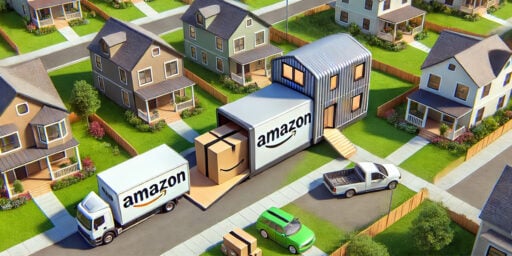 Amazon entrega casa en la puerta de su hogar