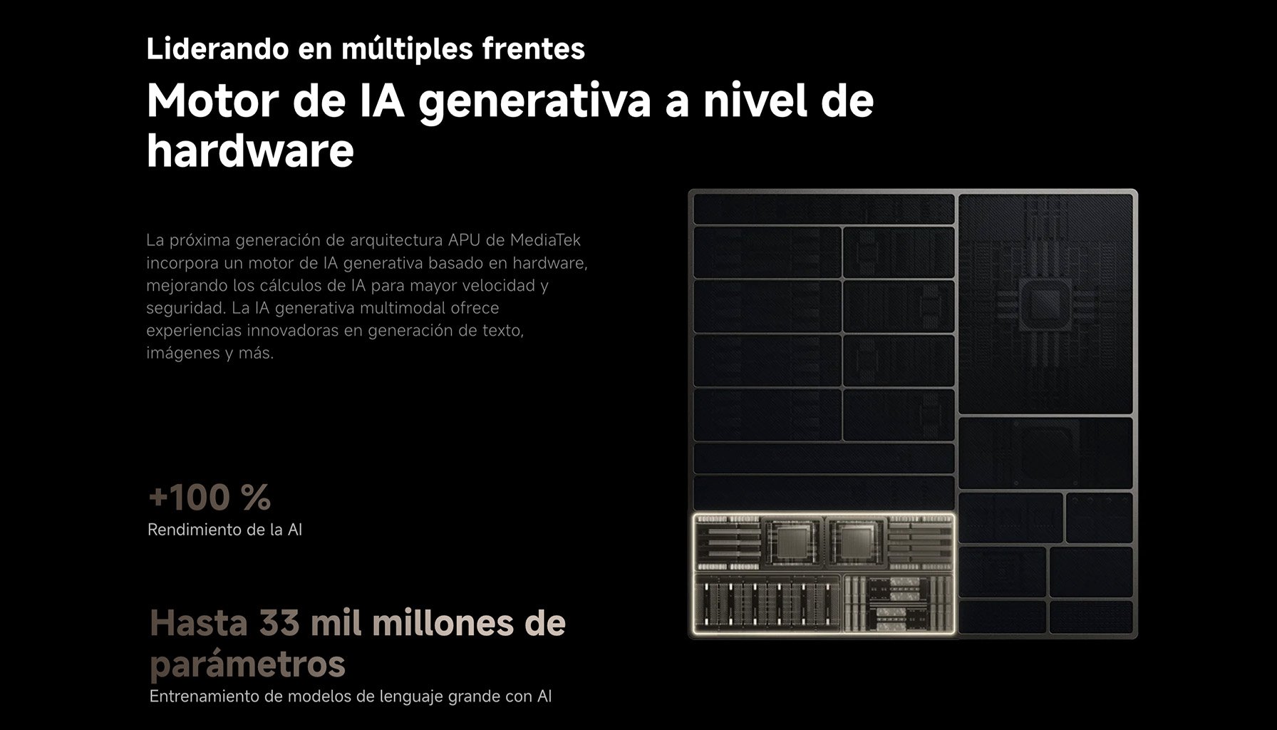 Dimensity 9300+ para IA Generativa