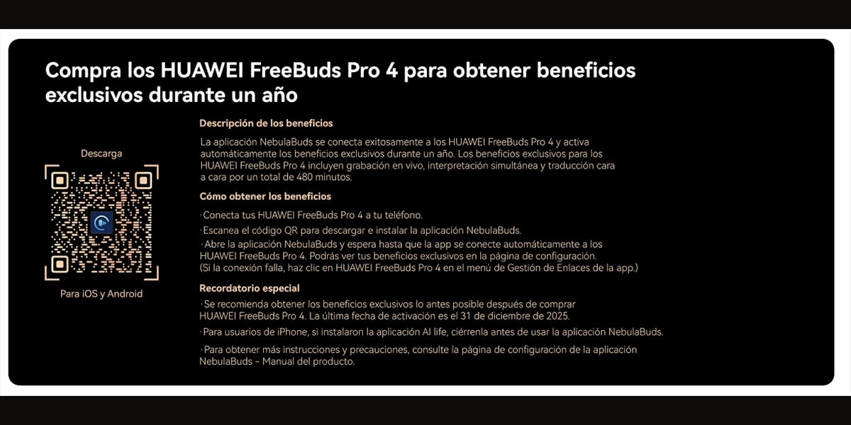 Beneficios extra de los Huawei FreeBuds 4 Pro