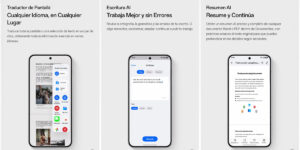 Algunas de las funciones del Reno13 potenciadas por la IA