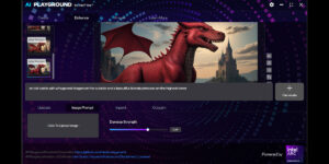Generación de imagen usando AI Playground en la Swift 14 AI