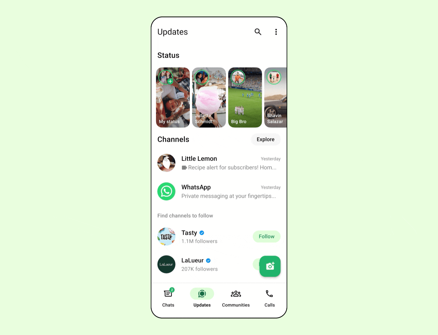 Anuncios en los estados de WhastApp
