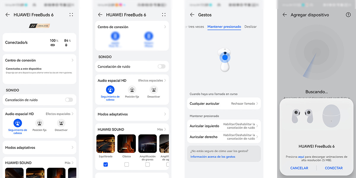 Algunas funcionalidades avanzadas de los FreeBuds 6