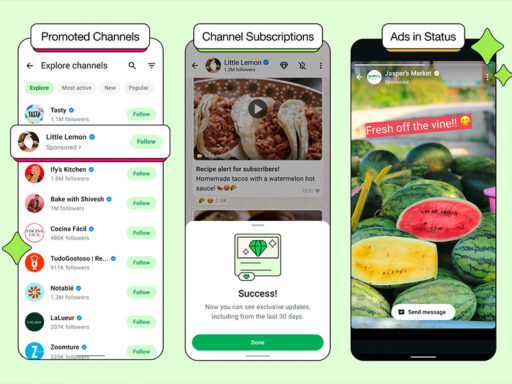 Banner de anuncios en los estados de WhatsApp