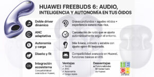 Infografía acerca de los FreeBuds 6