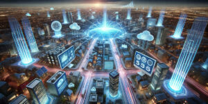 Representación generada con IA acerca del throughput