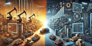 Ilustración acerca de la Obsolescencia programada y los riesgos frente a la Industria 4.0