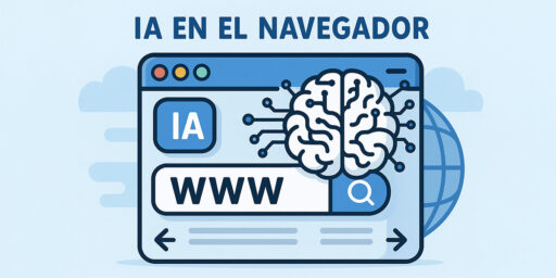 Ilustración de IA en el navegador