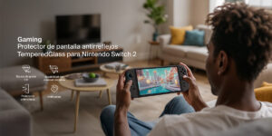 Protector de pantalla antirreflejos TemperedGlass para Nintendo Switch 2
