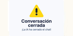 Conversación cerrada por la IA