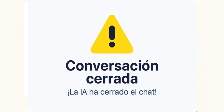 Conversación cerrada por la IA