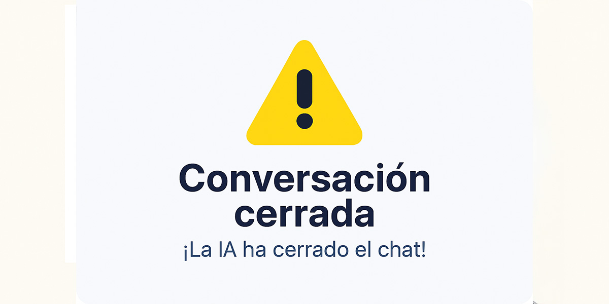Conversación cerrada por la IA