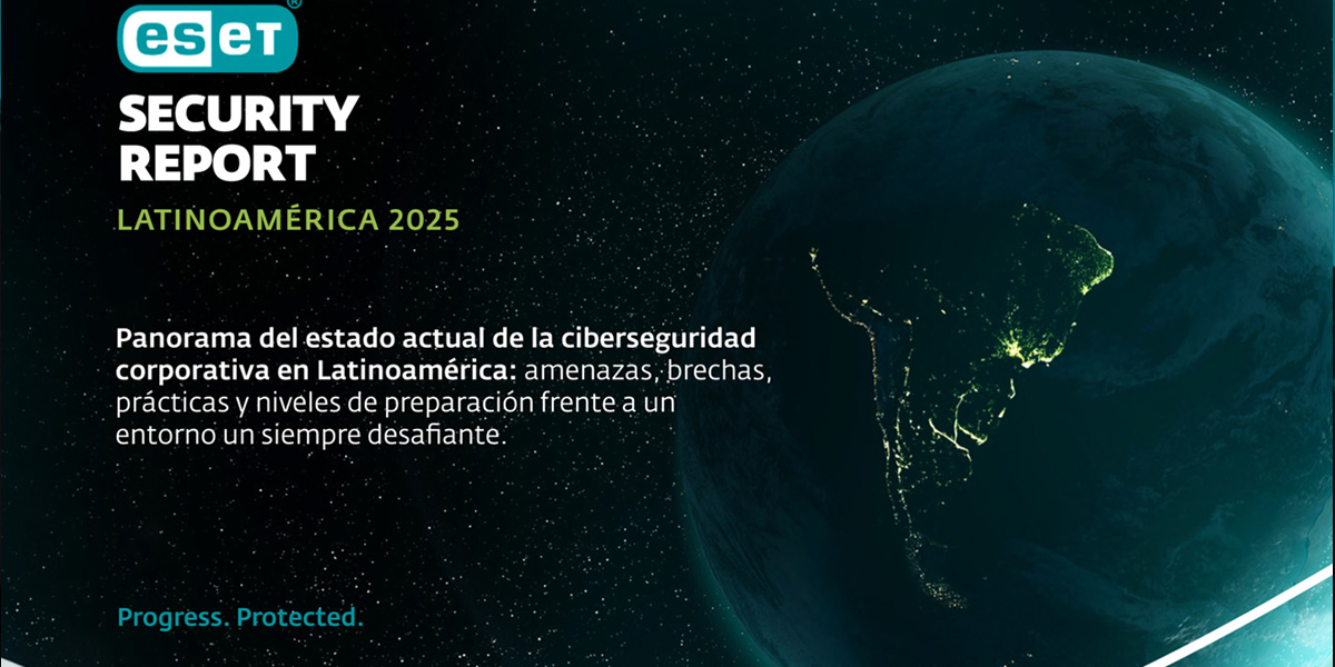 Imagen del reporte de amenazas Eset Security Report 2025